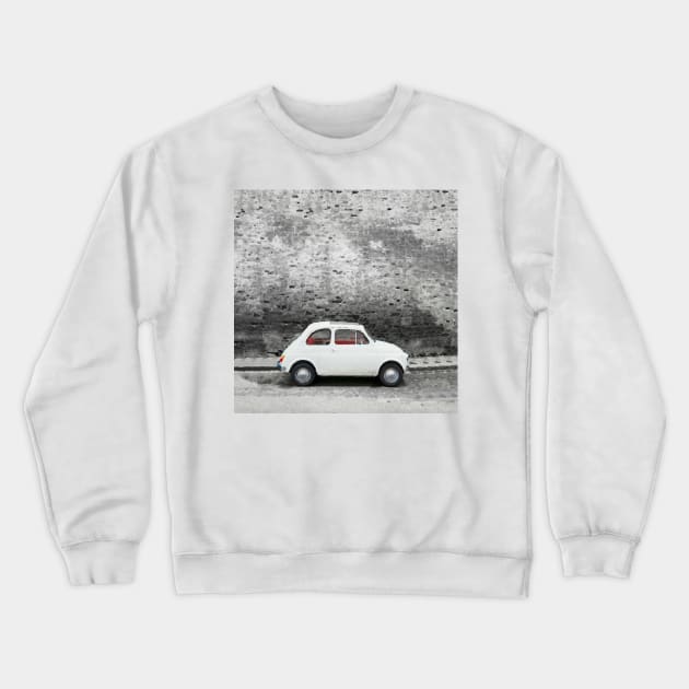 Vintage italian car in watercolor Crewneck Sweatshirt by thelazypigeon